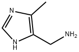 (5-甲基-1H-咪唑基-4-基)甲胺 结构式
