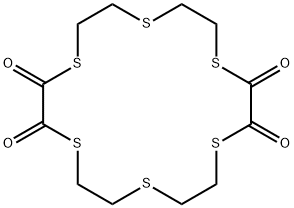 1,4,7,10,13,16-ヘキサチアシクロオクタデカン-2,3,11,12-テトラオン 化学構造式