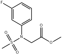 [3-氟(甲基磺酰基)苯胺基]乙酸甲酯,667875-58-3,结构式