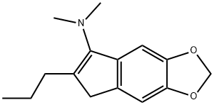 2-n-propyl-3-dimethylamino-5,6-methylenedioxyindene,66789-15-9,结构式