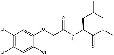 N-[(2,4,5-Trichlorophenoxy)acetyl]-L-leucine methyl ester Struktur