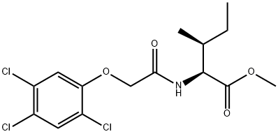 N-[(2,4,5-Trichlorophenoxy)acetyl]-L-isoleucine methyl ester Struktur