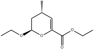 2H-Pyran-6-carboxylicacid,2-ethoxy-3,4-dihydro-4-methyl-,ethylester,(2R,4S)-(9CI) Structure