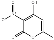 3-Nitro-4-hydroxy-6-methyl-2H-pyran-2-one,668-43-9,结构式