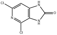 4,6-dichloro-1H-iMidazo[4,5-c]pyridin-2(3H)-one Struktur