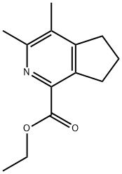 ETHYL 3,4-DIMETHYL-6,7-DIHYDRO-5H-CYCLOPENTA[C]PYRIDINE-1-CARBOXYLATE Structure