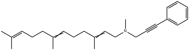 N-Methyl-N-(3-phenylpropan-2-ynyl)(3,7,11-trimethyl-2,6,10-dodecatrienyl)amine,66842-86-2,结构式