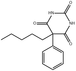 5-Pentyl-5-phenyl-2,4,6(1H,3H,5H)-pyrimidinetrione Structure