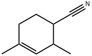 2,4-ジメチル-3-シクロヘキセン-1-カルボニトリル 化学構造式