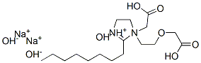 disodium 1-[2-(carboxymethoxy)ethyl]-1-(carboxymethyl)-4,5-dihydro-2-octyl-1Himidazolium hydroxide Struktur
