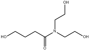 4-ヒドロキシ-N,N-ビス(2-ヒドロキシエチル)ブタンアミド 化学構造式