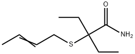 2-(2-Butenylthio)-2-ethylbutyramide,66859-52-7,结构式