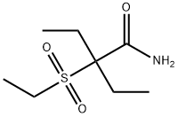 2-Ethyl-2-(ethylsulfonyl)butyramide Struktur