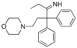 2,2-Diphenyl-1-ethyl-4-morpholino-1-butanimine Struktur