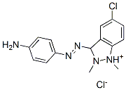 3-[(4-AMINOPHENYL)AZO]-5-CHLORO-1,2-DIMETHYL-1H-INDAZOLIUM CHLORIDE,6687-53-2,结构式