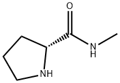 (R)-N-甲基-2-吡咯烷甲酰胺盐酸盐,66877-05-2,结构式