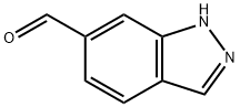 1H-インダゾール-6-カルボキシアルデヒド 化学構造式