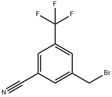 Benzonitrile, 3-(bromomethyl)-5-(trifluoromethyl)- Structure