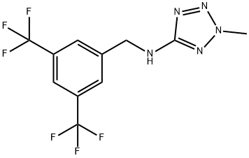 5-[N-(3',5'-BISTRIFLUOROMETHYLBENZYL)AMINO]-2-METHYLTETRAZOLE Structure