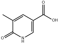 5-メチル-6-オキソ-1,6-ジヒドロピリジン-3-カルボン酸 化学構造式