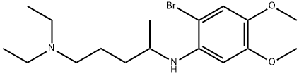 2-Bromo-4,5-dimethoxy-N-[1-methyl-4-diethylaminobutyl]aniline,66910-68-7,结构式