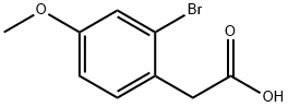 2-Бром-4-метоксифенилуксусной кислоты структура