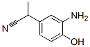 Benzeneacetonitrile,  3-amino-4-hydroxy--alpha--methyl-,  (-)-,66934-23-4,结构式