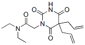 5,5-Diallyl-1-(N,N-diethylcarbamoylmethyl)-2,4,6(1H,3H,5H)-pyrimidinetrione Structure