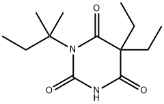 5,5-Diethyl-1-(1,1-dimethylpropyl)barbituric acid Structure