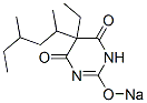 5-(1,3-Dimethylpentyl)-5-ethyl-2-sodiooxy-4,6(1H,5H)-pyrimidinedione,66941-14-8,结构式