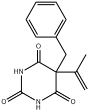 5-Benzyl-5-isopropenyl-2,4,6(1H,3H,5H)-pyrimidinetrione,66942-00-5,结构式