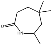 ヘキサヒドロ-5,5,7-トリメチル-2H-アゼピン-2-オン 化学構造式