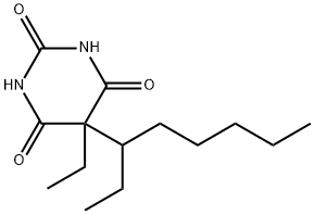 5-Ethyl-5-(1-ethylhexyl)-2-sodiooxy-4,6(1H,5H)-pyrimidinedione Struktur