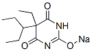5-Ethyl-5-(1-ethylpropyl)-2-sodiooxy-4,6(1H,5H)-pyrimidinedione 结构式