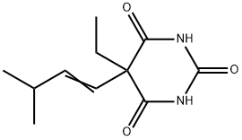5-Ethyl-5-(3-methyl-1-butenyl)barbituric acid 结构式