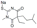 5-Ethyl-5-isopentyl-1-methyl-2-sodiothio-4,6(1H,5H)-pyrimidinedione Structure