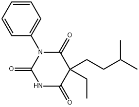 5-Ethyl-5-isopentyl-1-phenylbarbituric acid Struktur