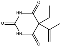 5-Ethyl-5-isopropenylbarbituric acid Struktur