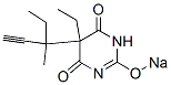 5-Ethyl-5-(1-methyl-1-ethyl-2-propynyl)-2-sodiooxy-4,6(1H,5H)-pyrimidinedione Struktur