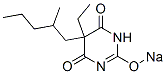 5-Ethyl-5-(2-methylpentyl)-2-sodiooxy-4,6(1H,5H)-pyrimidinedione,66968-95-4,结构式