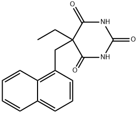 5-Ethyl-5-(1-naphtylmethyl)-2,4,6(1H,3H,5H)-pyrimidinetrione,66969-01-5,结构式