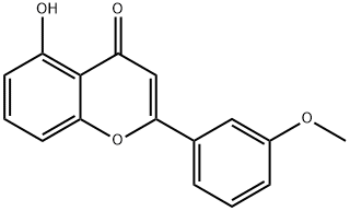 5-HYDROXY-3'-METHOXYFLAVONE Struktur
