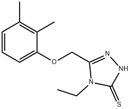 669705-44-6 5-[(2,3-ジメチルフェノキシ)メチル]-4-エチル-4H-1,2,4-トリアゾール-3-チオール