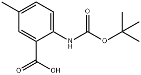 BOC-2-氨基-5-甲基苯甲酸 结构式
