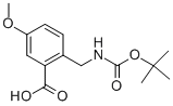 2-(BOC-AMINO)METHYL-5-METHOXY-BENZOIC ACID Structure