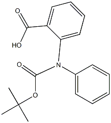 2-((叔丁氧羰基)(苯基)氨基)苯甲酸,669713-65-9,结构式