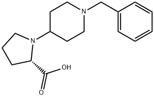 (S)-N-[4'-BENZYL)PIPERIDINO]PROLINE
 Struktur