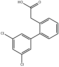 2-(3',5'-二氯-[1,1'-联苯]-2-基)乙酸,669713-79-5,结构式