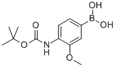 4-N-叔丁氧羰基氨基-3-甲氧基苯硼酸,669713-95-5,结构式