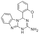 669718-22-3 4-(2-メトキシフェニル)-1,4-ジヒドロ[1,3,5]トリアジノ[1,2-A]ベンズイミダゾール-2-アミン